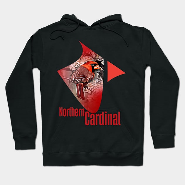 Northern Cardinal Graphic Hoodie by Ripples of Time